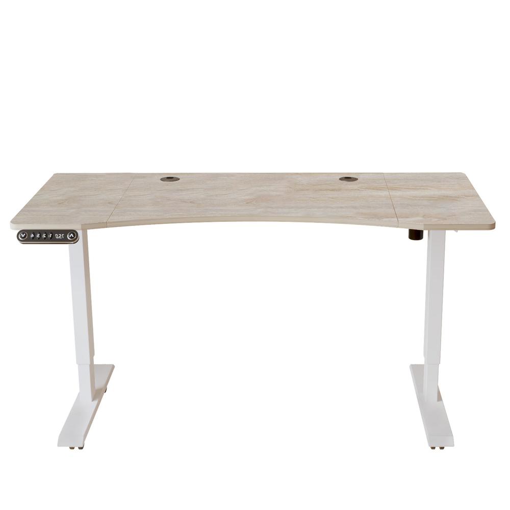 55" Adjustable White Unique Standing Desk. Picture 2