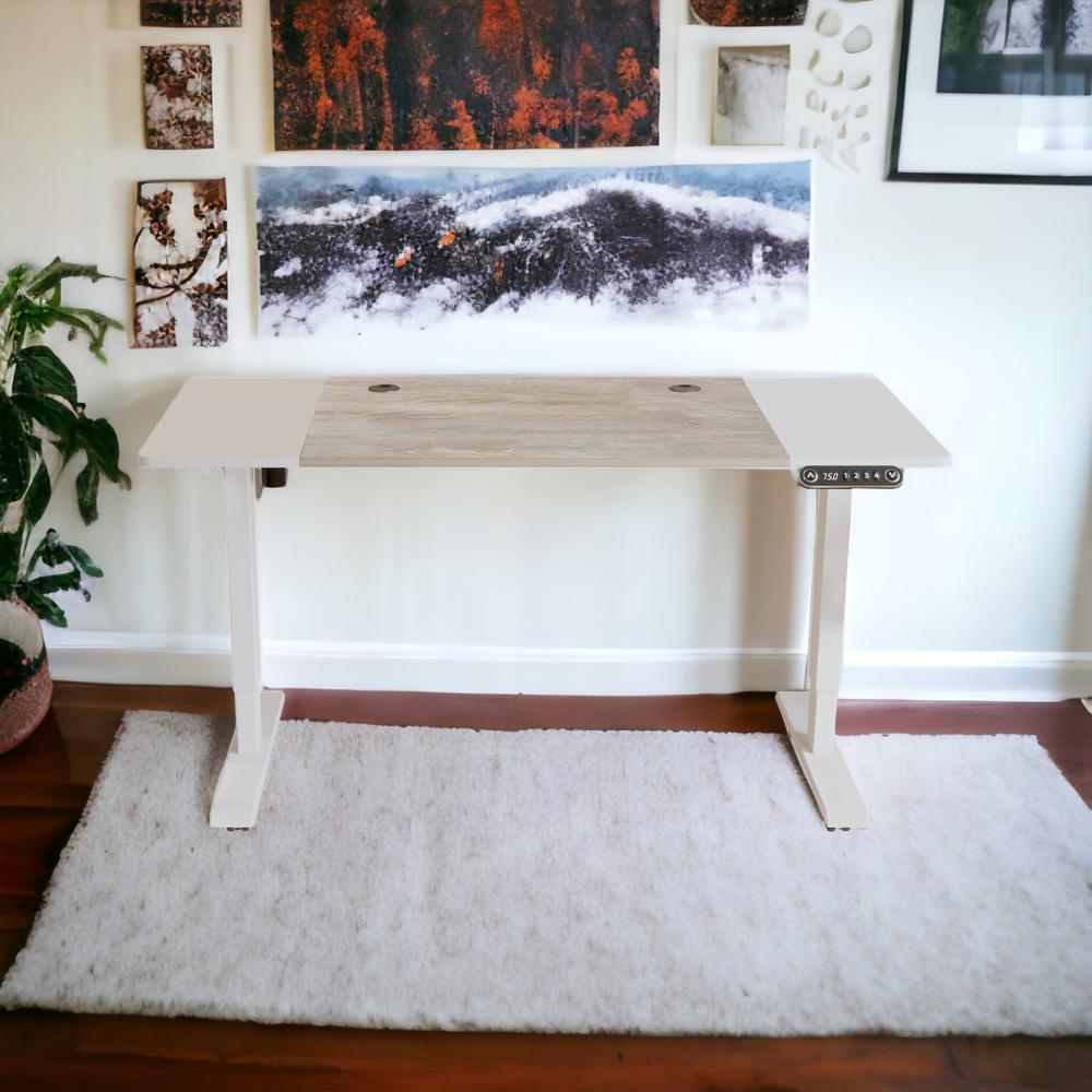 55" Adjustable White Standing Desk. Picture 5