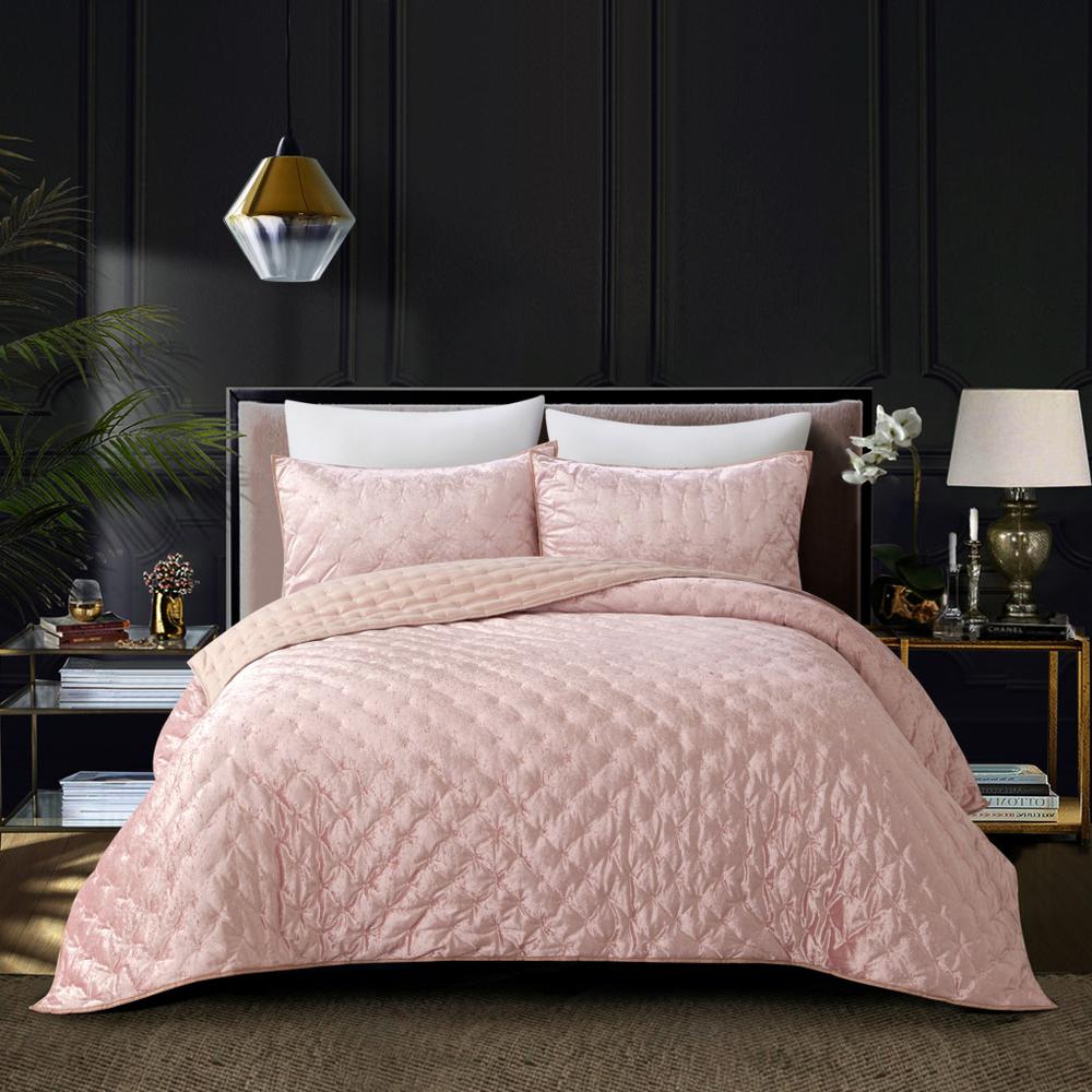 Blush King Polyester 220 Thread Count Washable Down Comforter Set. Picture 5