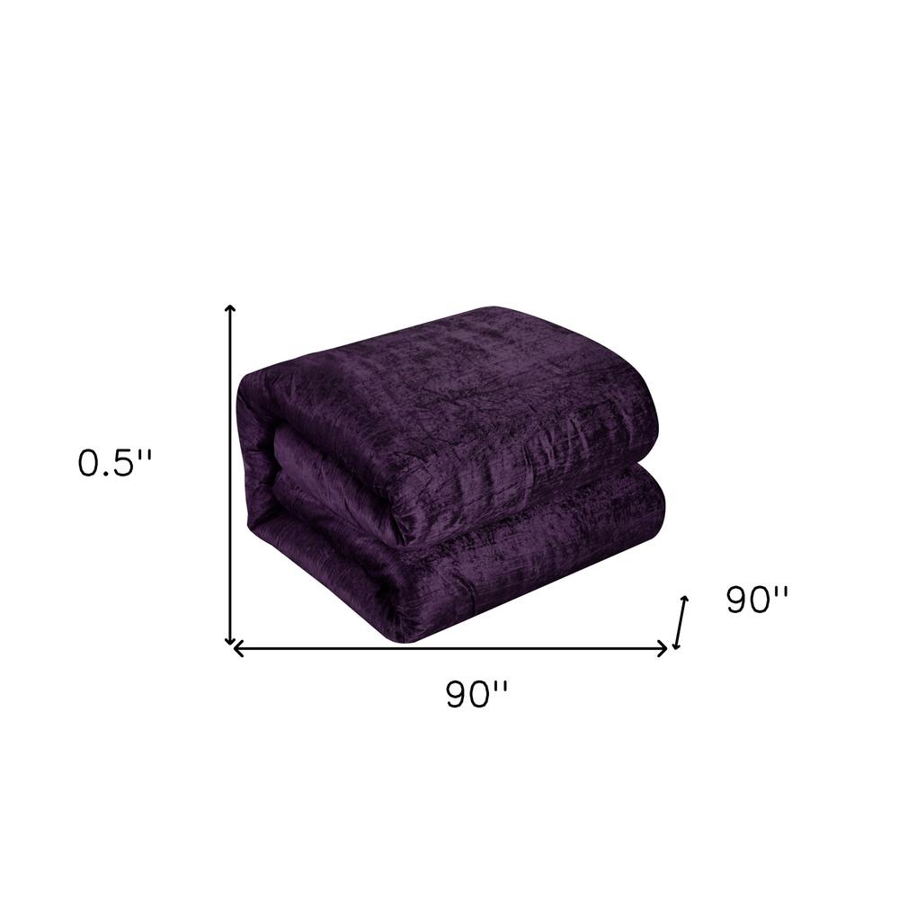 Purple Queen Polyester 180 Thread Count Washable Down Comforter Set. Picture 6