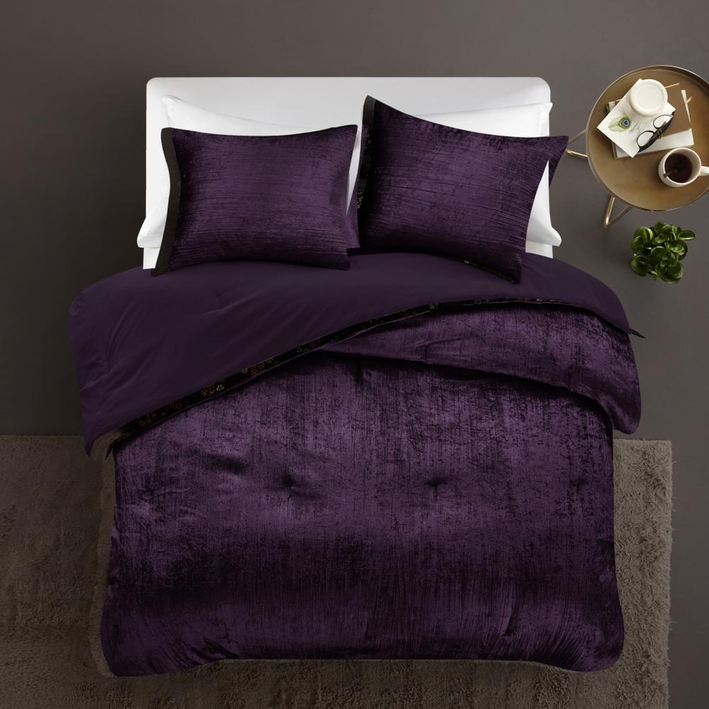 Purple Queen Polyester 180 Thread Count Washable Down Comforter Set. Picture 5