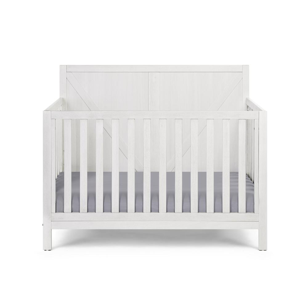 Gray Solid and Manufactured Wood Standard Four In One Convertible Crib. Picture 1