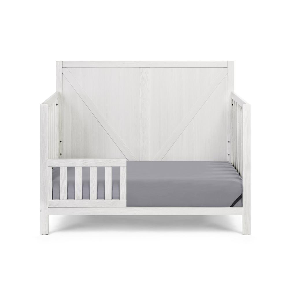 Gray Solid and Manufactured Wood Standard Four In One Convertible Crib. Picture 3