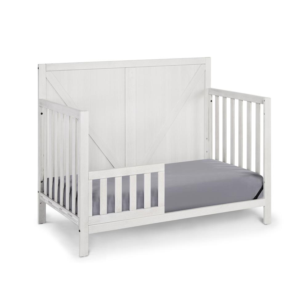 Gray Solid and Manufactured Wood Standard Four In One Convertible Crib. Picture 7