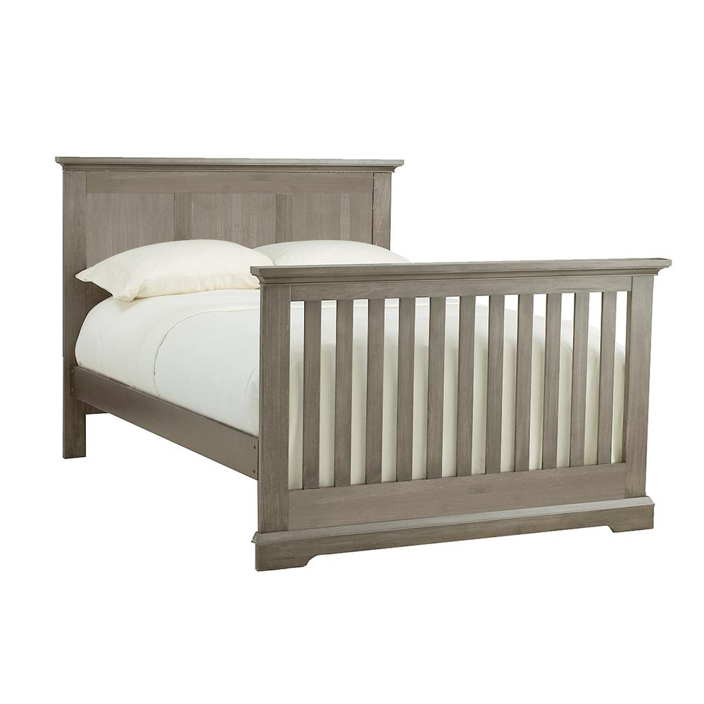 Ash Gray Solid and Manufactured Wood Standard Four In One Convertible Crib. Picture 3