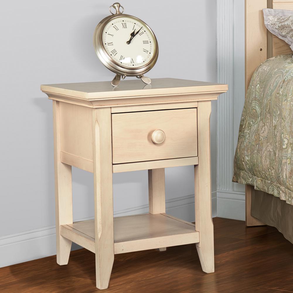 24" Sand One Drawer Nightstand. Picture 4