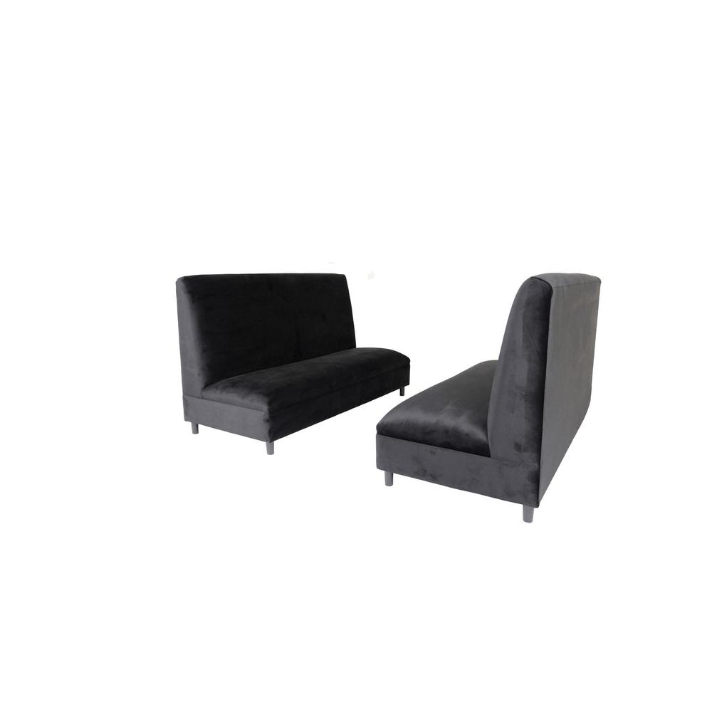 Two Piece Black Seating Set. Picture 2