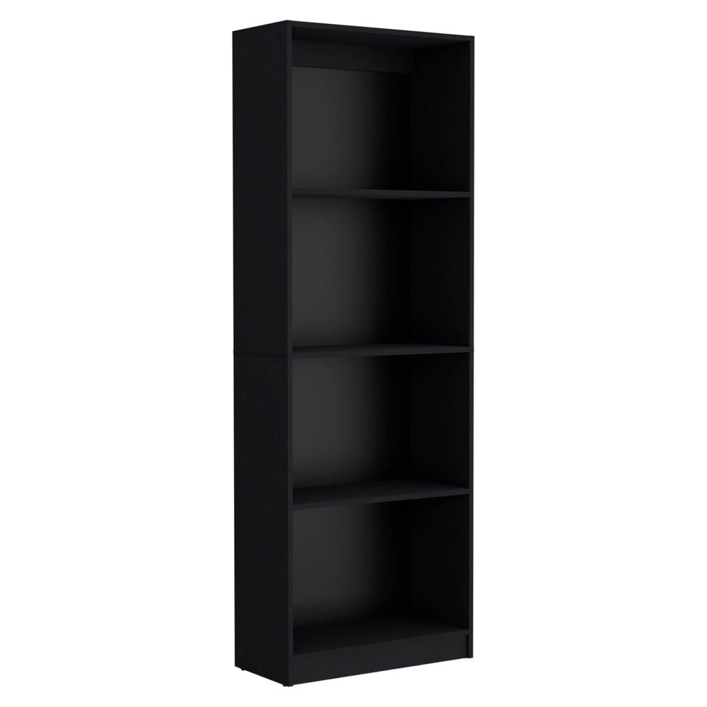 71" Black Five Tier Bookcase. Picture 3