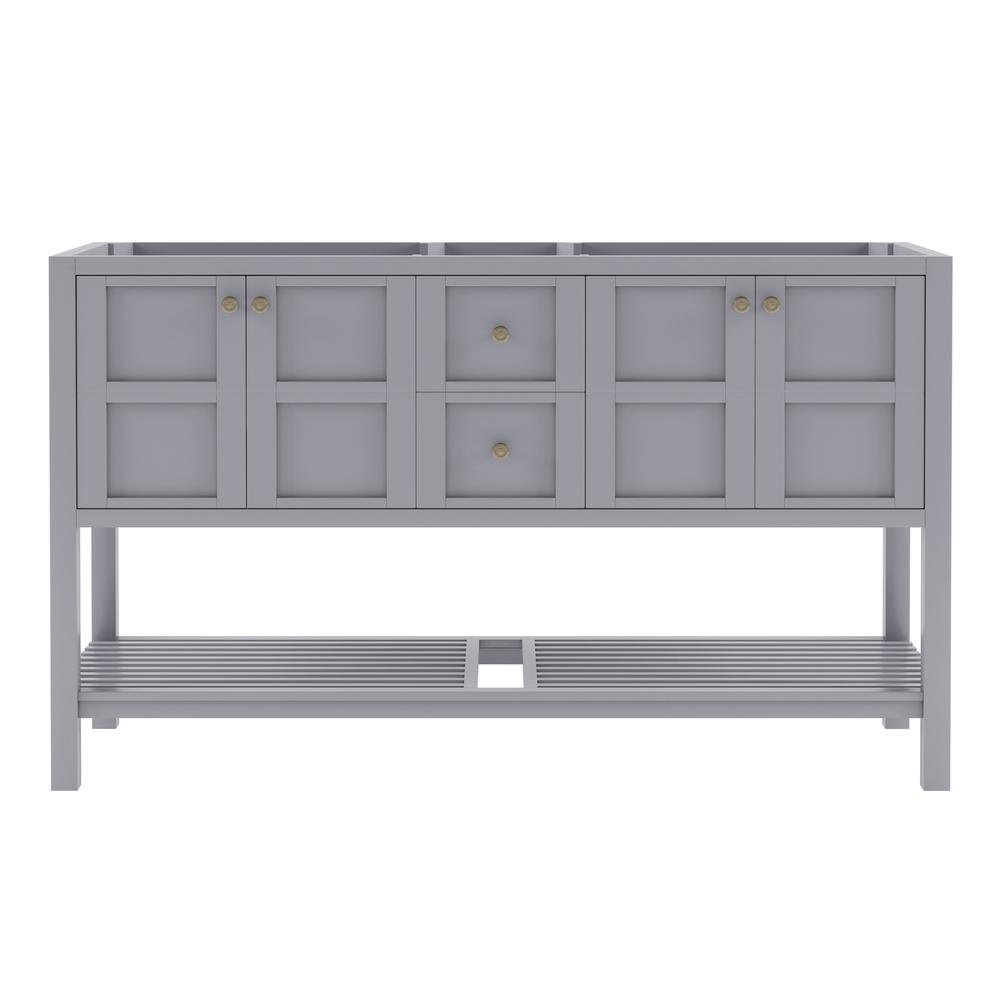 Winterfell 60" Double Cabinet in Gray. Picture 1