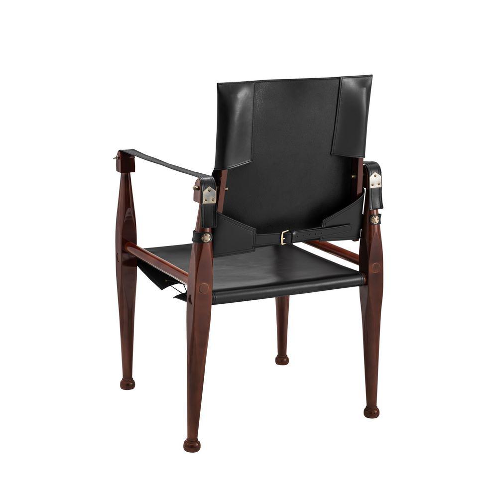 Bridle Leather Campaign Chair. Picture 11