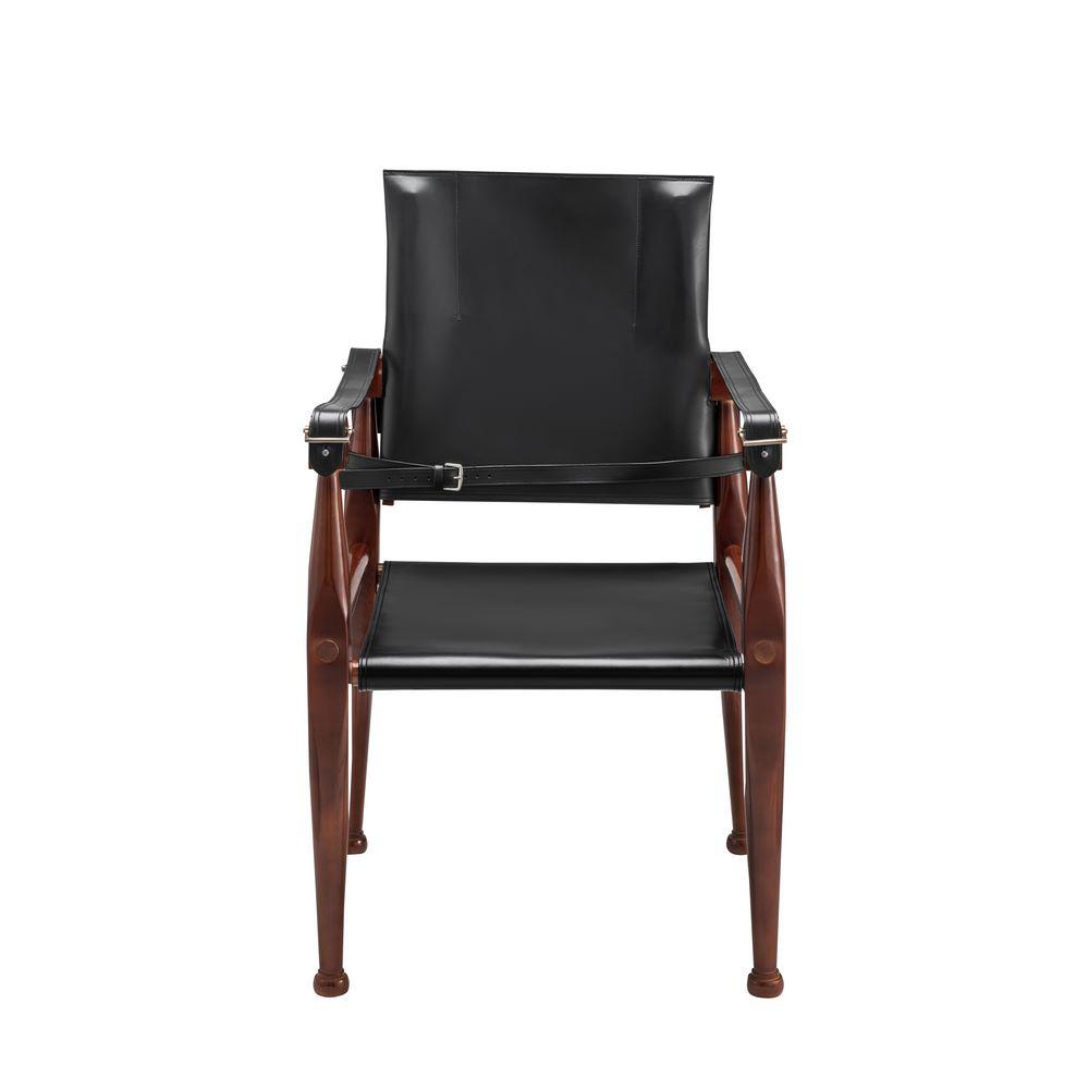Bridle Leather Campaign Chair. Picture 16
