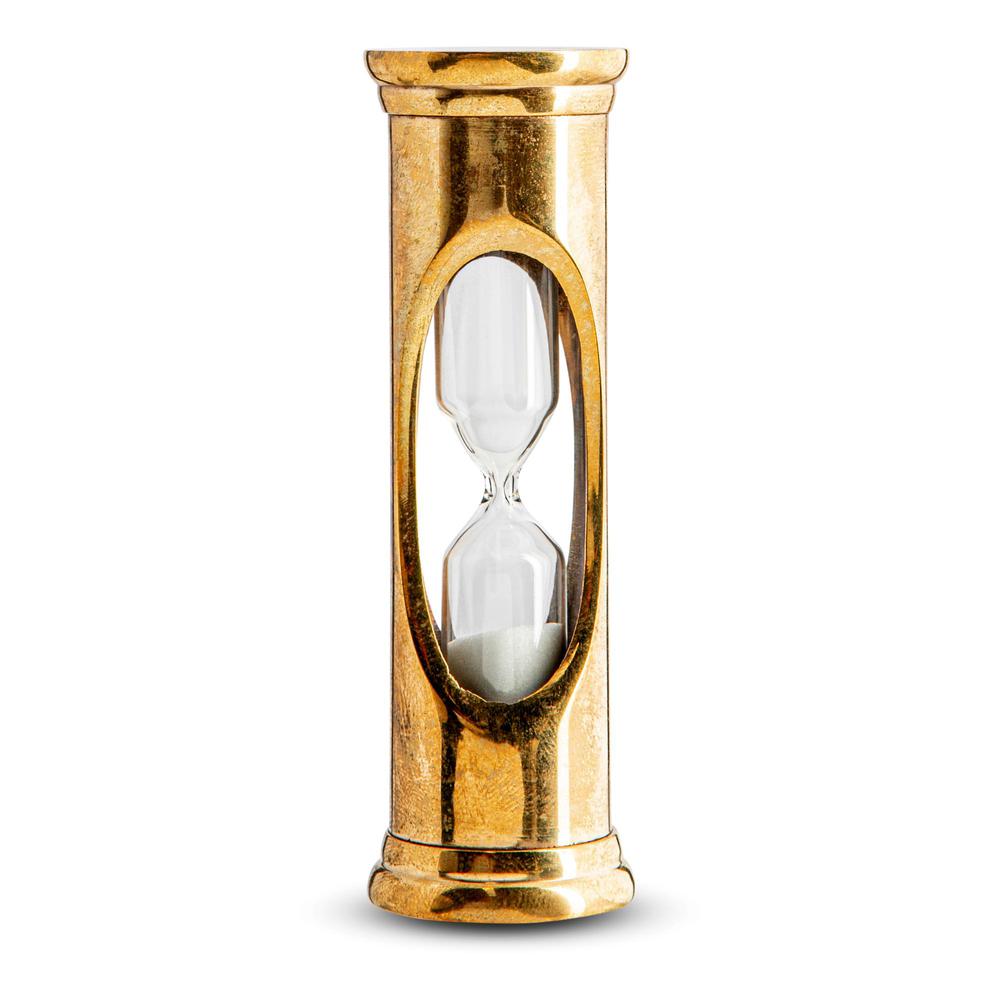 Brass 3 Minute Sandglass. Picture 1