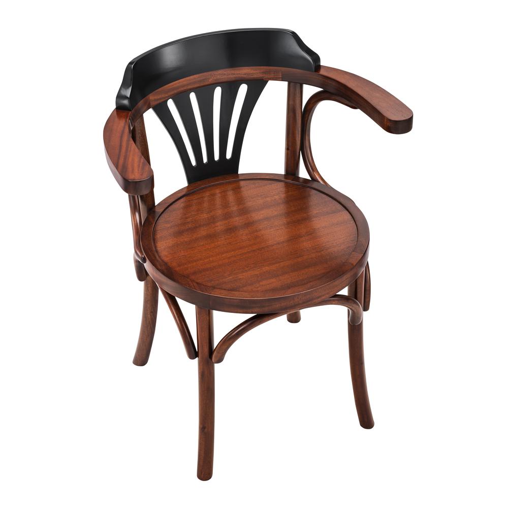 Navy Chair, Black/Honey. Picture 2