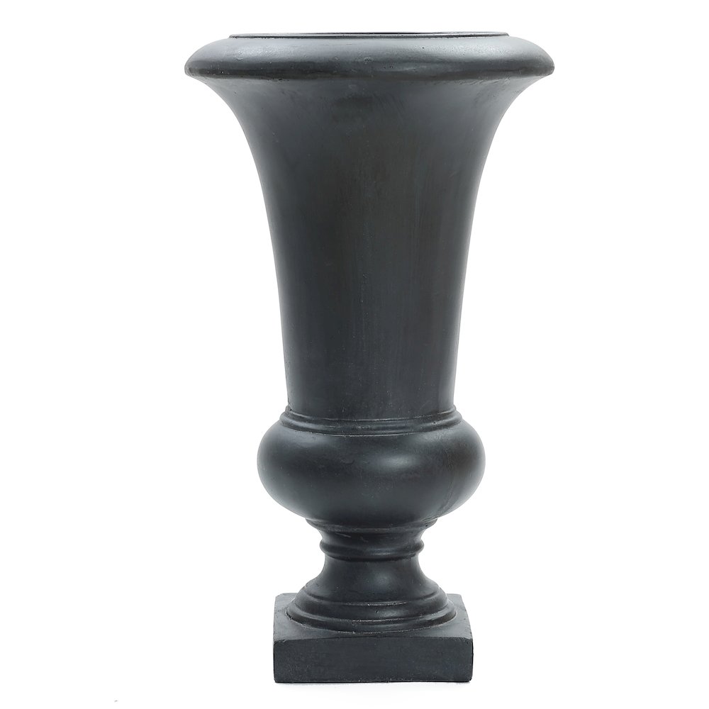 LuxenHome 22.75" H Gray Slim MgO Urn Planter. Picture 1