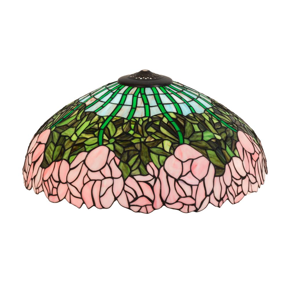 22" Wide Tiffany Cabbage Rose Shade. Picture 1