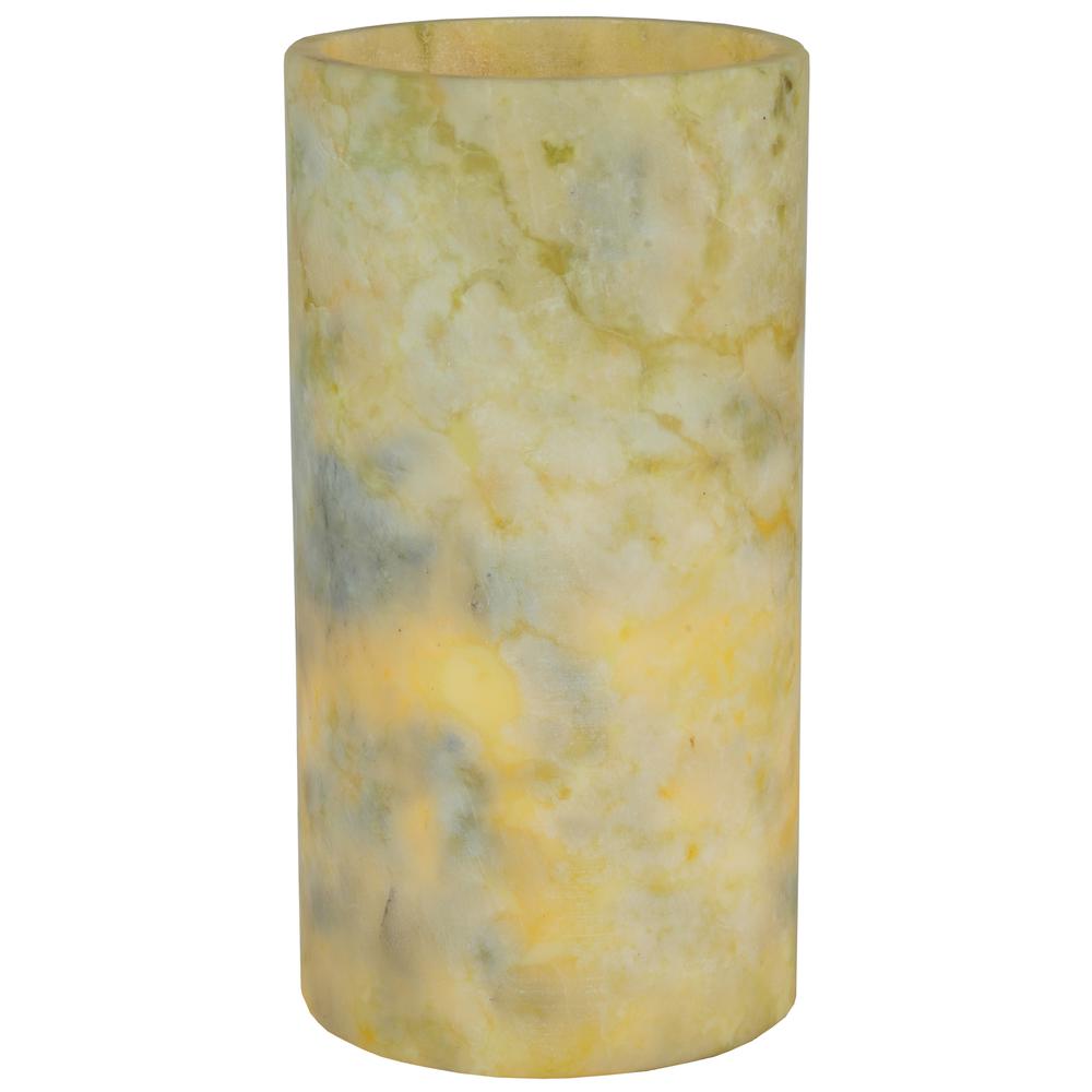 3.4"W Cylindre Light Green Jadestone Shade. Picture 1