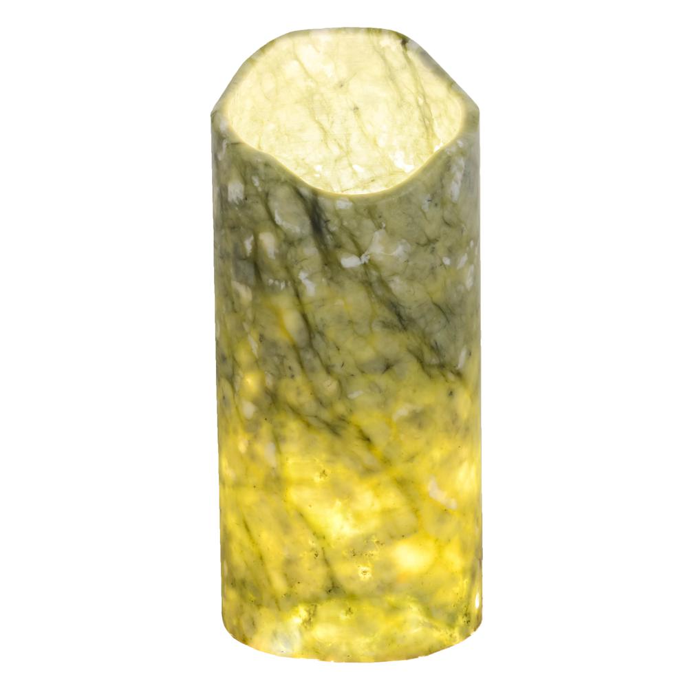 3.5"W Cylindre Green Jadestone Shade. Picture 1