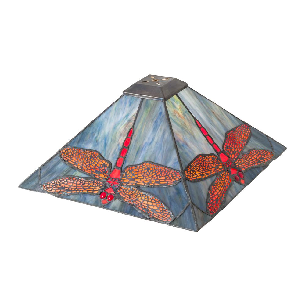13" Square Prairie Dragonfly Shade. Picture 1