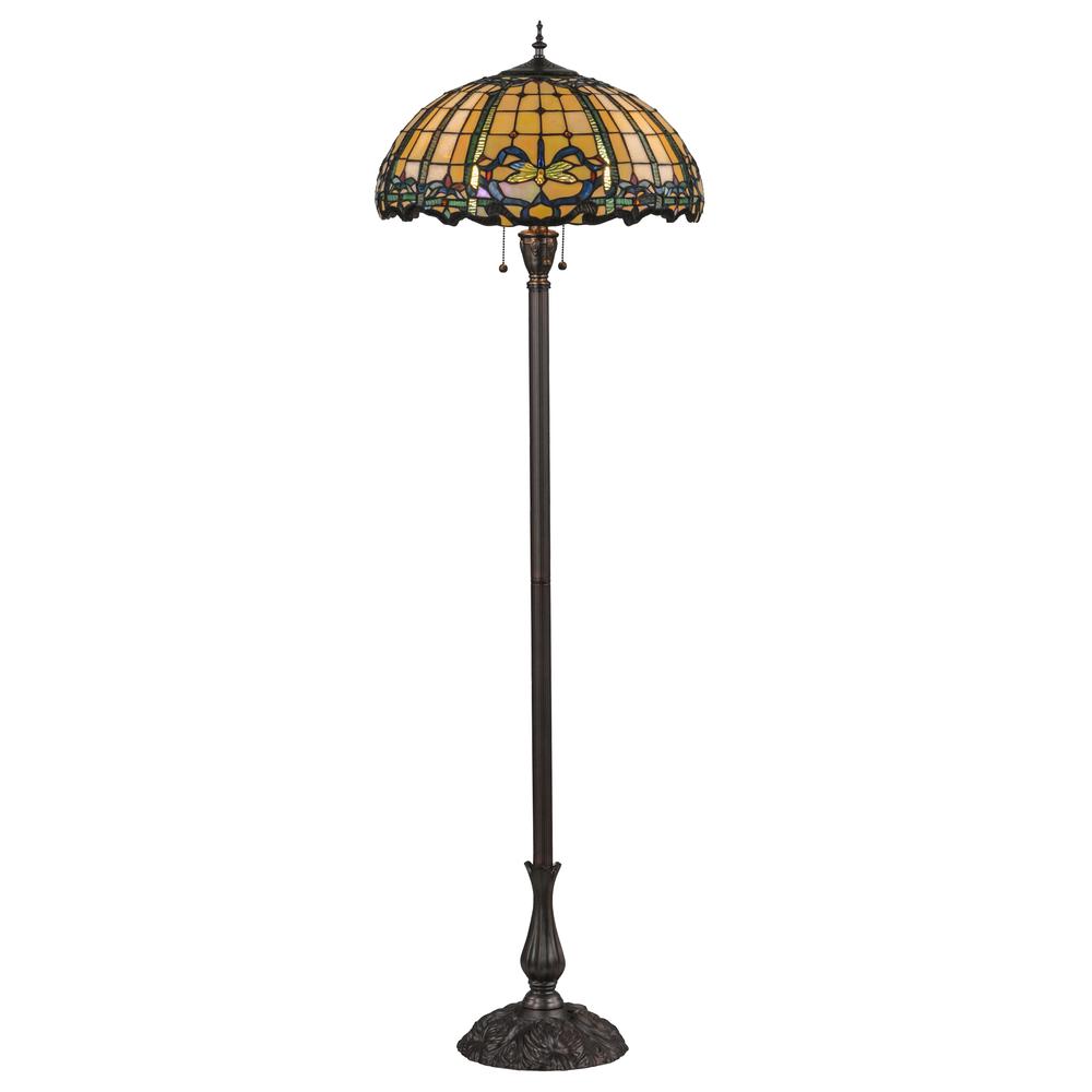 63"H Dragonfly Trellis Floor Lamp. Picture 1
