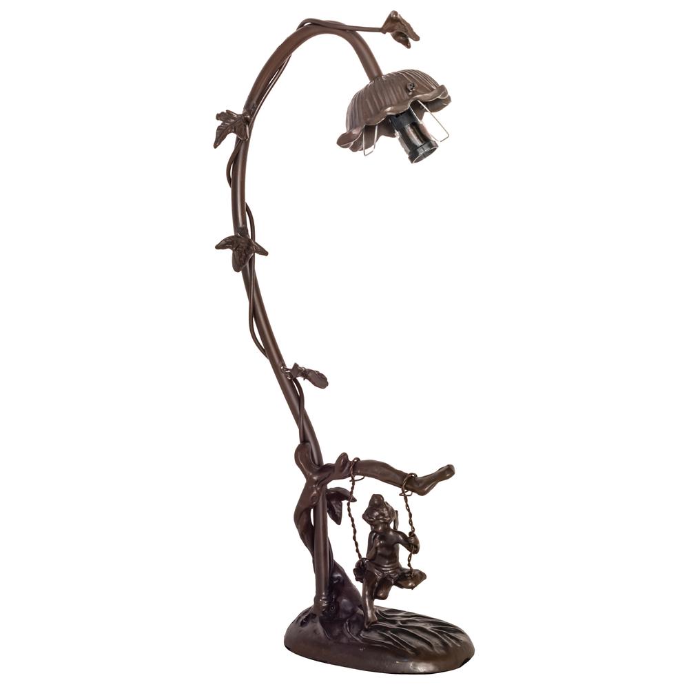 16" High Cherub On Swing Accent Lamp. Picture 1