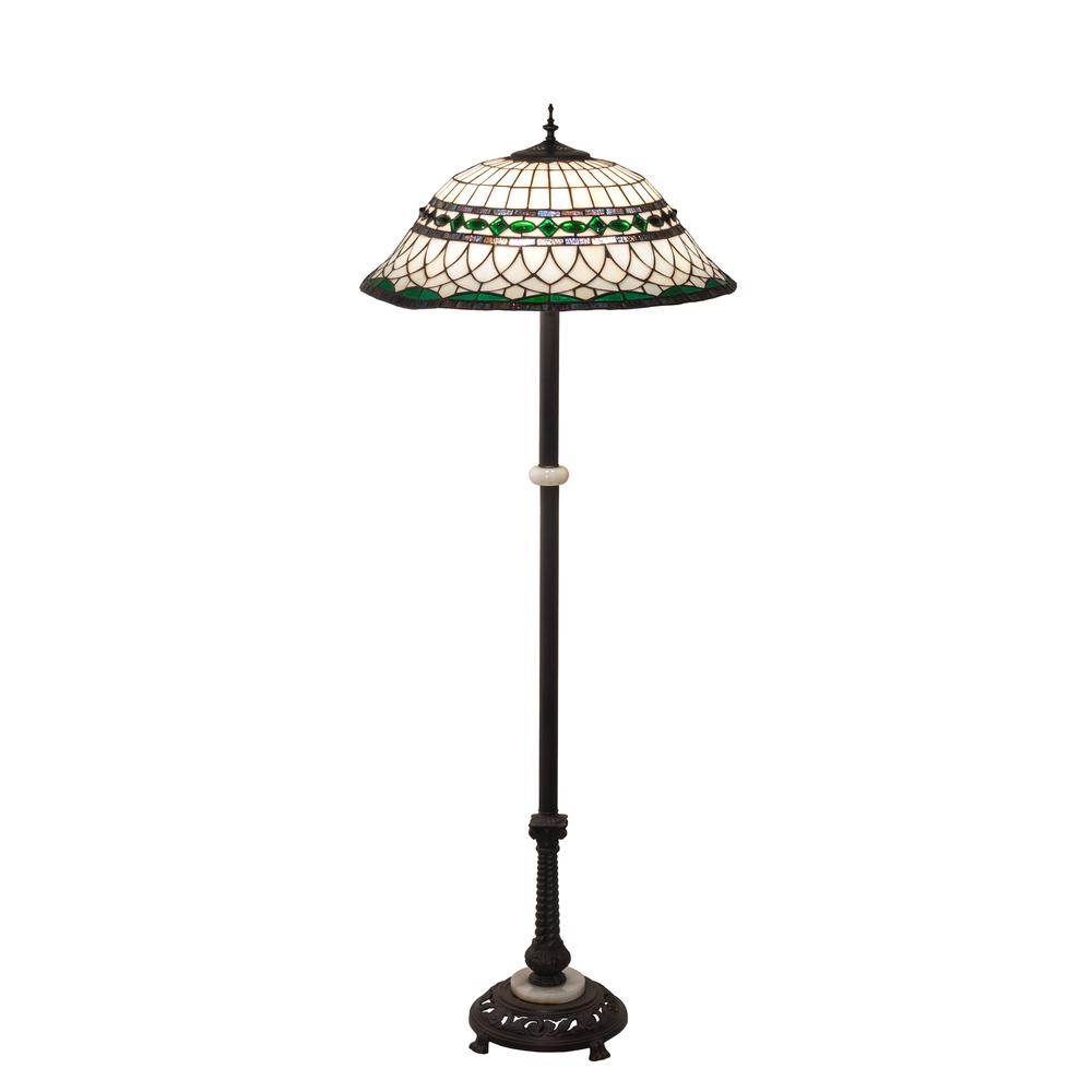 62" High Tiffany Roman Floor Lamp. Picture 1