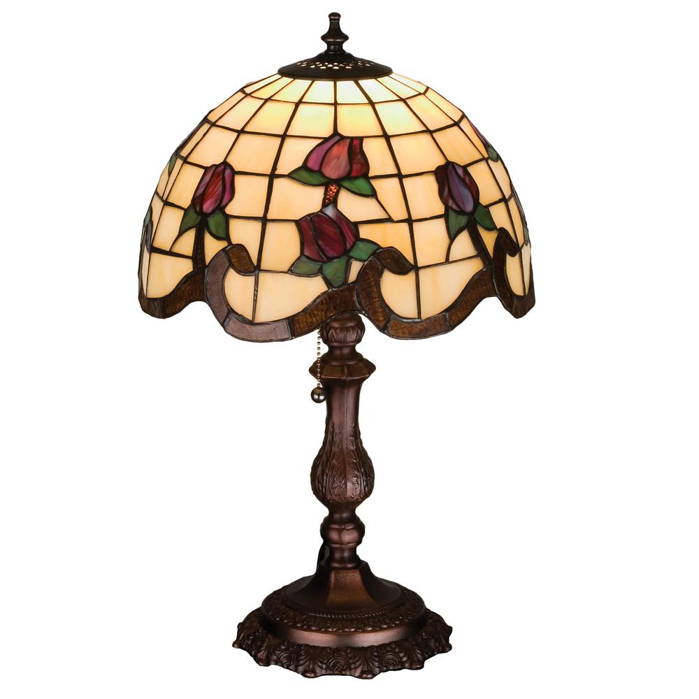 20"H Roseborder Accent Lamp. Picture 1