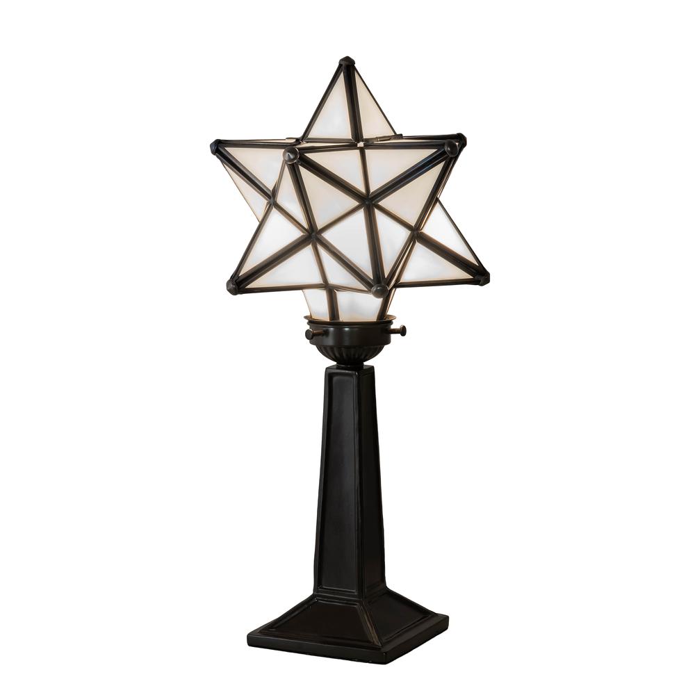 17" High Moravian Star Accent Lamp. Picture 1