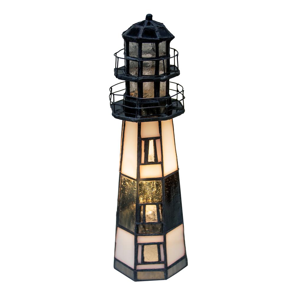 9.5"H The Lighthouse on Montauk Point Accent Lamp. Picture 1
