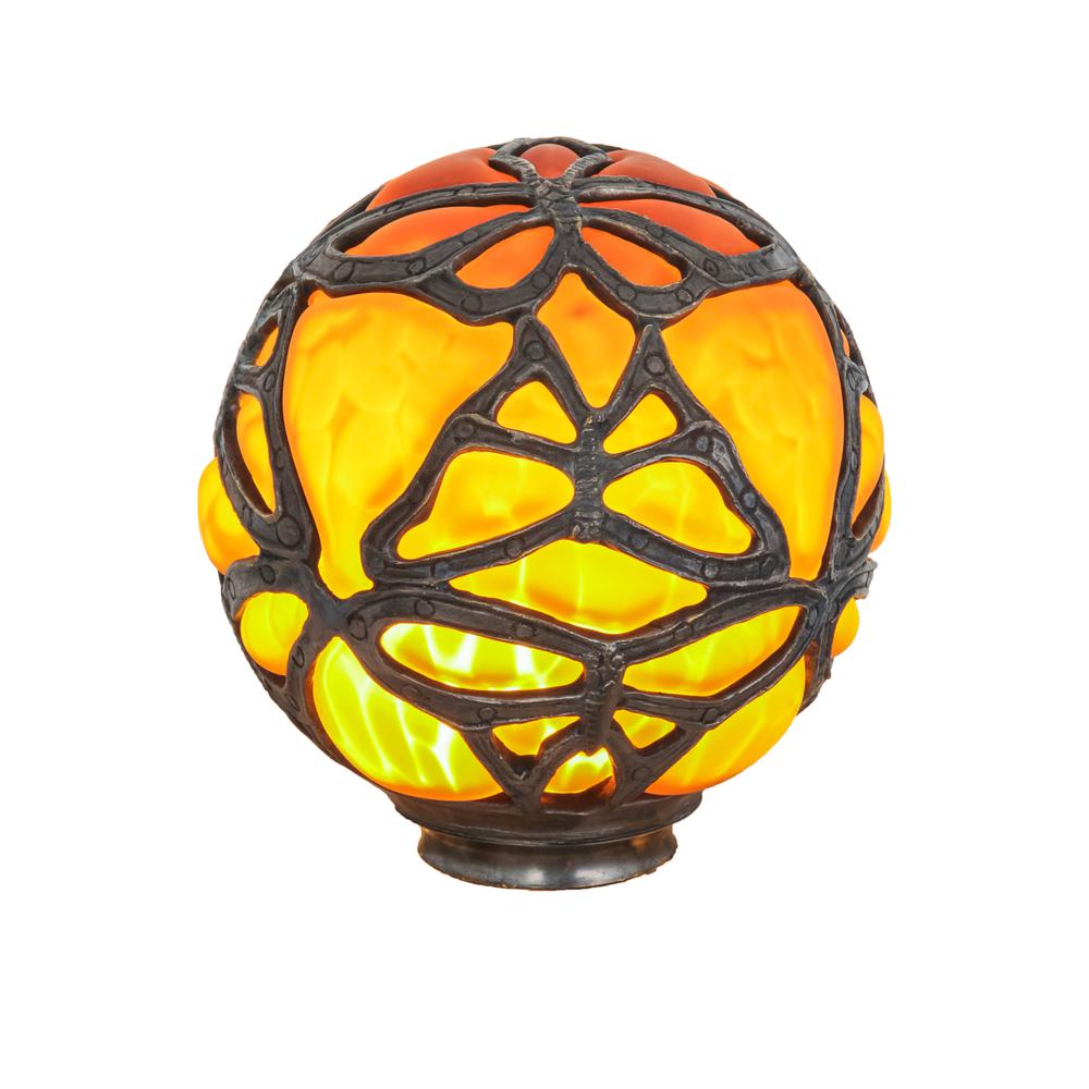 6" Wide Castle Butterfly Orb Shade. Picture 1