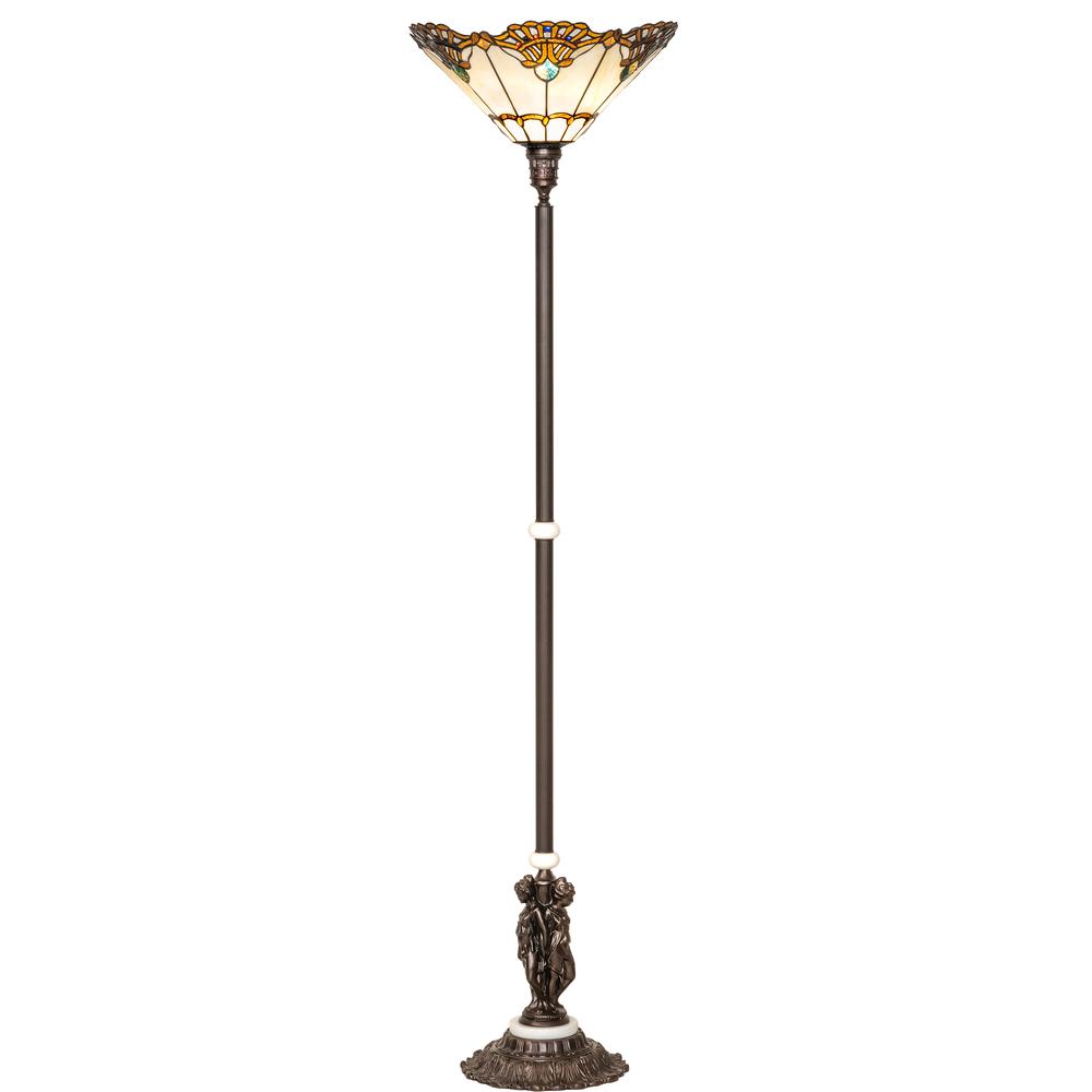 74" High Shell with Jewels Floor Lamp. Picture 1