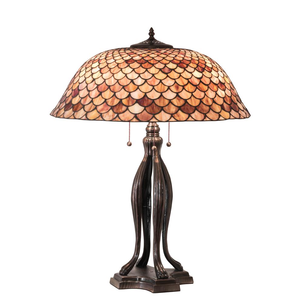 30" High Fishscale Table Lamp. Picture 1
