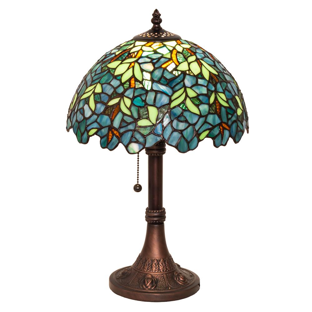 17" High Nightfall Wisteria Table Lamp. Picture 1