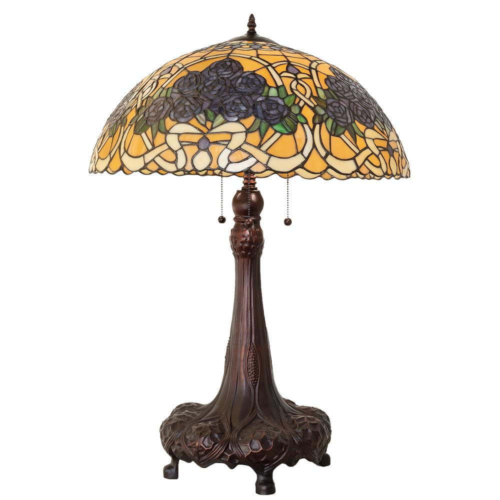 31" High Rose Bouquet Table Lamp. Picture 1