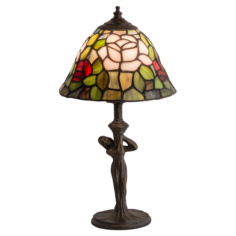 12"H Tiffany Rosebush Mini Lamp. Picture 1