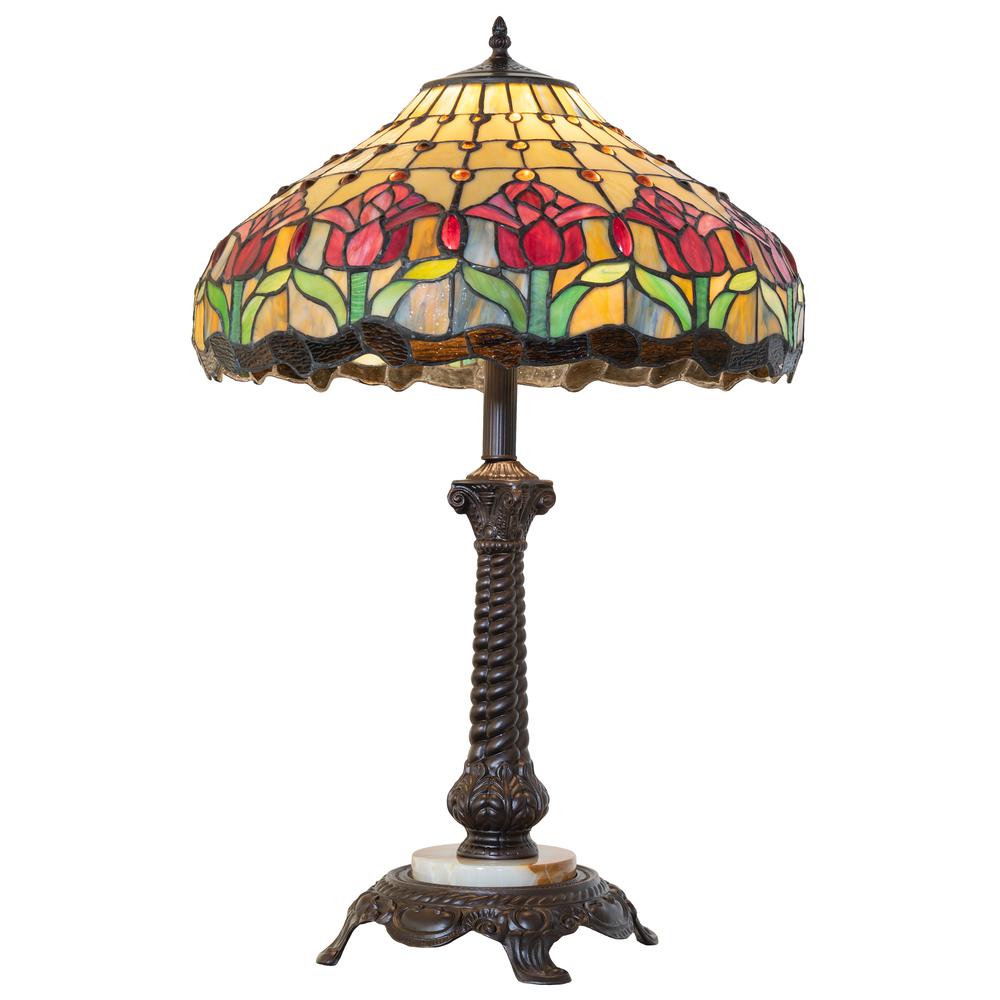28" High Colonial Tulip Table Lamp. Picture 1