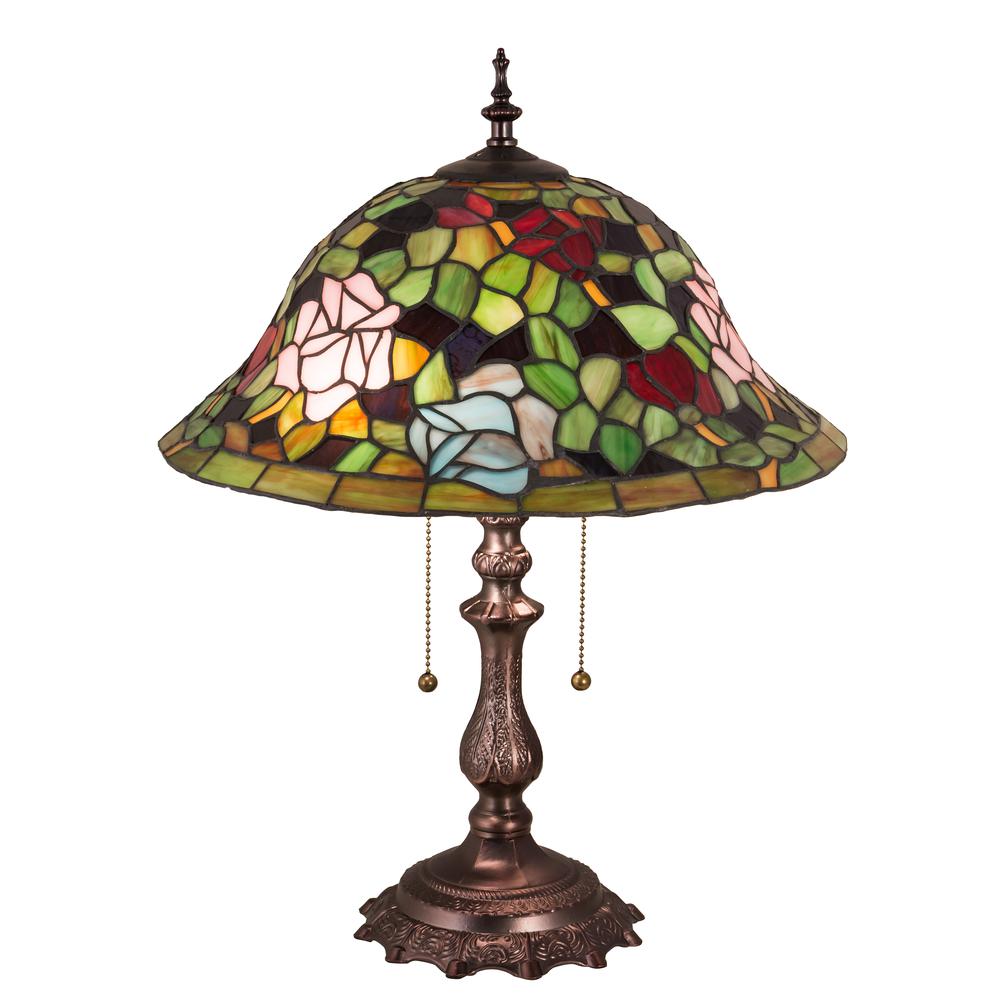 19"H Tiffany Rosebush Table Lamp. Picture 1