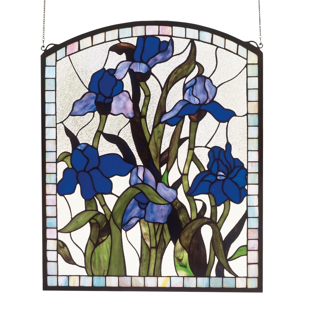 20"W X 24"H Iris Stained Glass Window. Picture 1