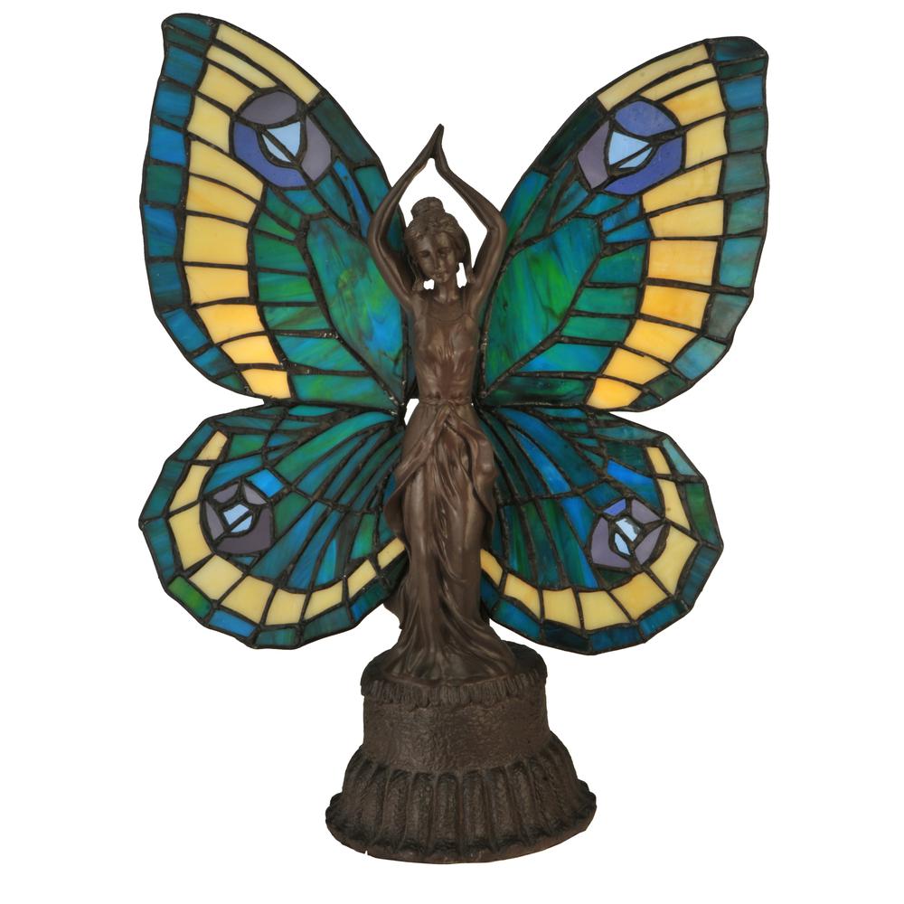 17"H Butterfly Lady Accent Lamp. Picture 1