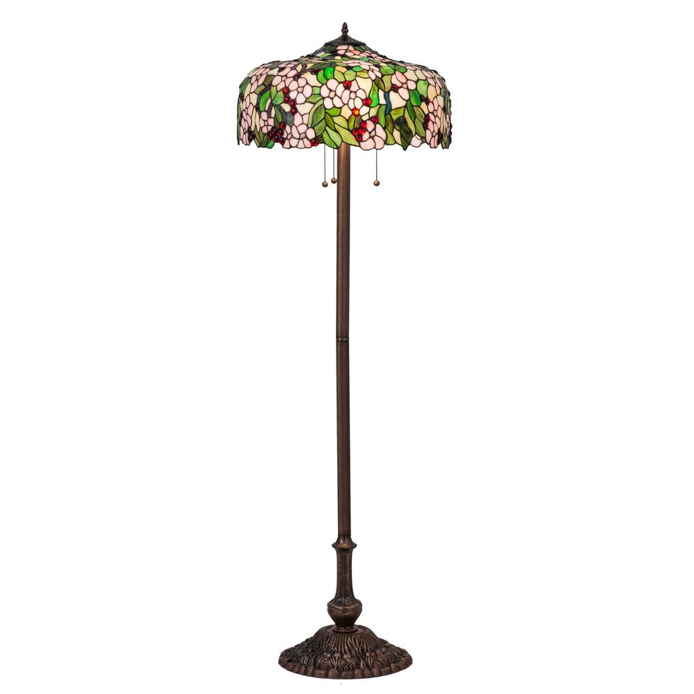 63"H Tiffany Cherry Blossom Floor Lamp. Picture 1