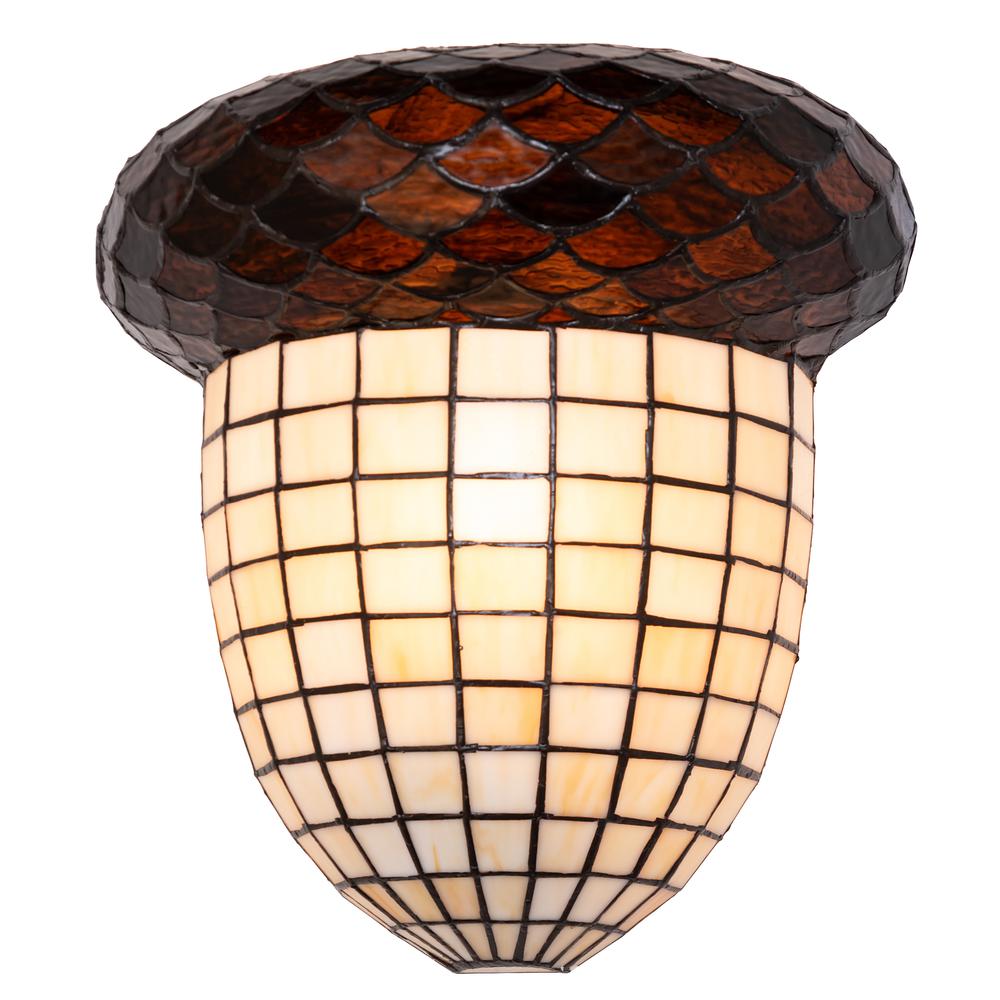 12" Wide Acorn Wall Sconce. Picture 1
