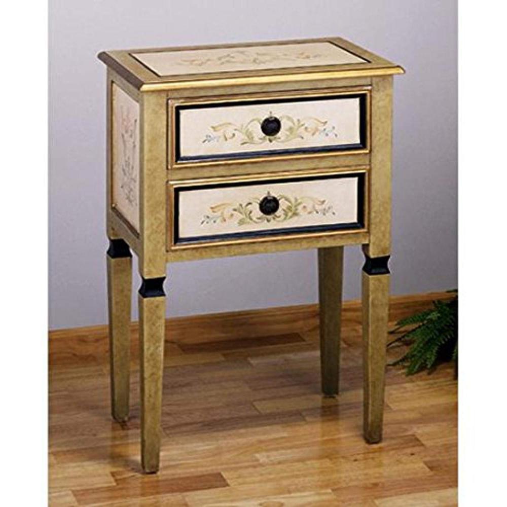 15x24x36"H SCROLL 2 DRAWER OCCAS. TABLE 30206. Picture 1