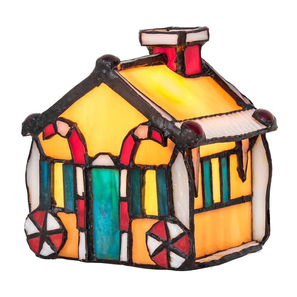 4.5" High Gingerbread House Accent Lamp. Picture 1