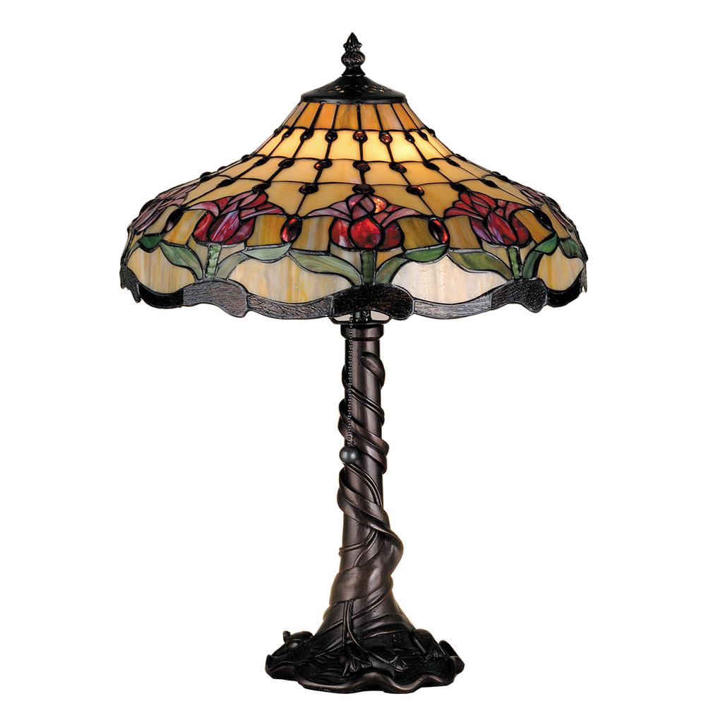 19.5"H Colonial Tulip Table Lamp. Picture 1
