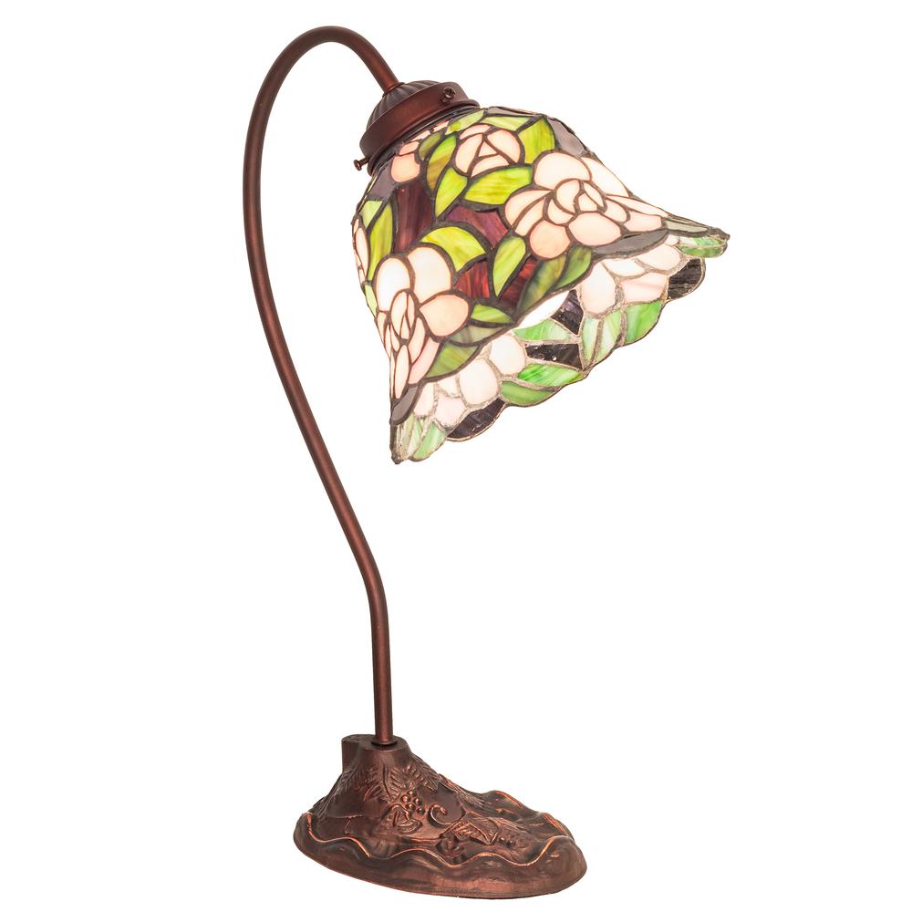 18" High Begonia Desk Lamp. Picture 1