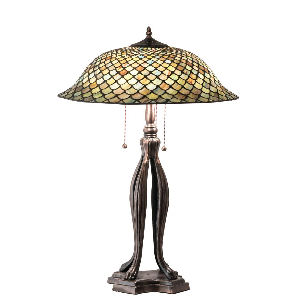 30" High Fishscale Table Lamp. Picture 1