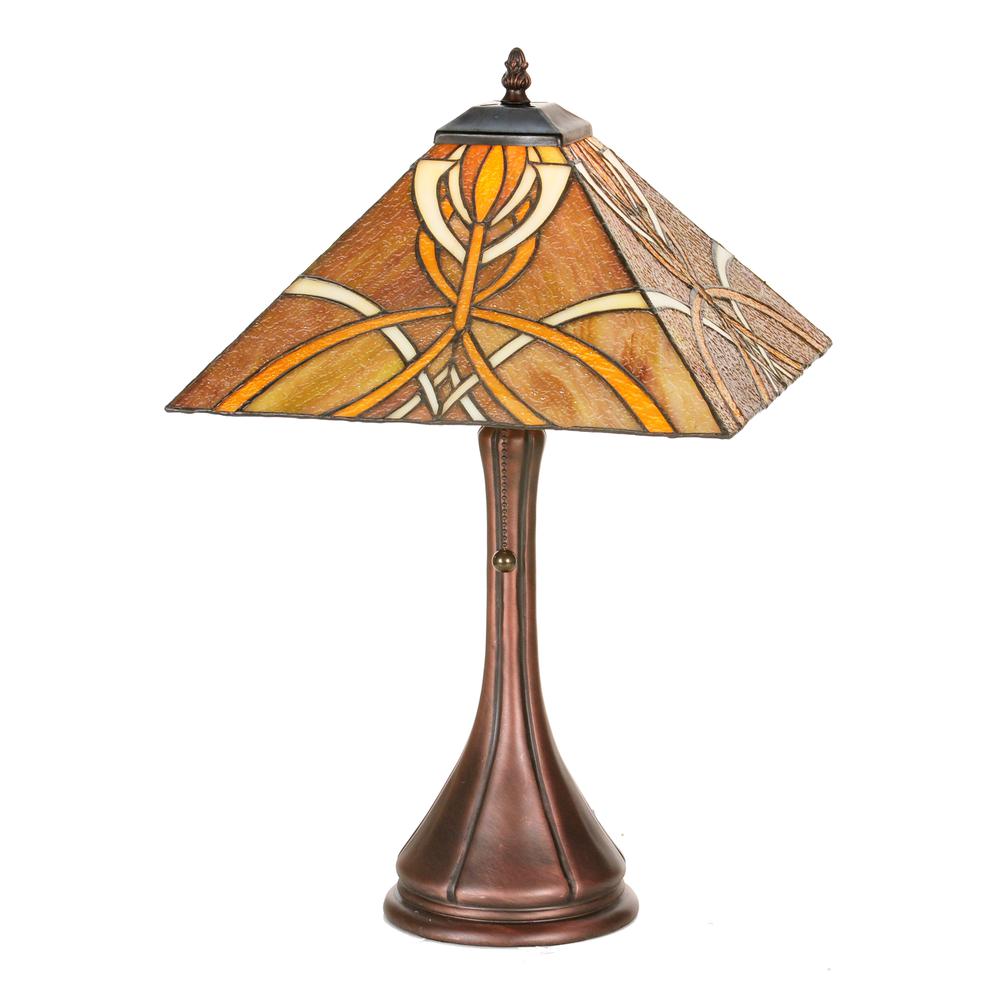 21"H Glasgow Bungalow Table Lamp. Picture 1