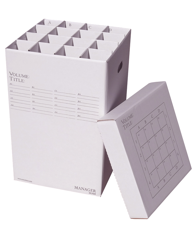 Manager25 Rolled File Filing Box, 16 Compartments. Picture 1