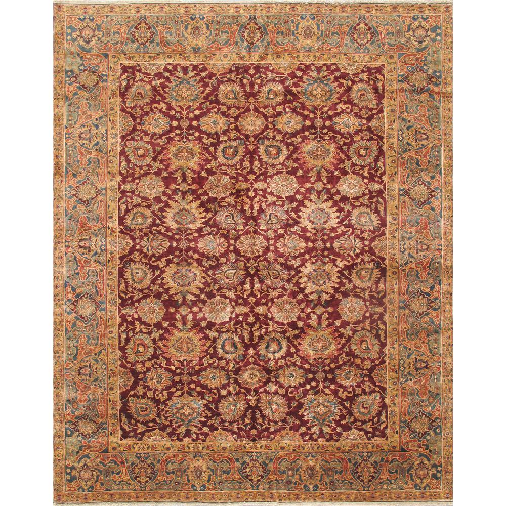 Pasargad Home Crown Jewel Agra Collection Hand-Knotted Lamb's Wool Area Rug-11' 3" X 15'10" - PH-231 11X16. Picture 1