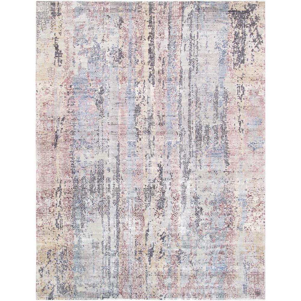 Pasargad Home Modern Gemstone Collection Hand-Knotted Silk & Wool Area Rug- 8' 2" X 10' 0"  - GEM-3 8x10. The main picture.