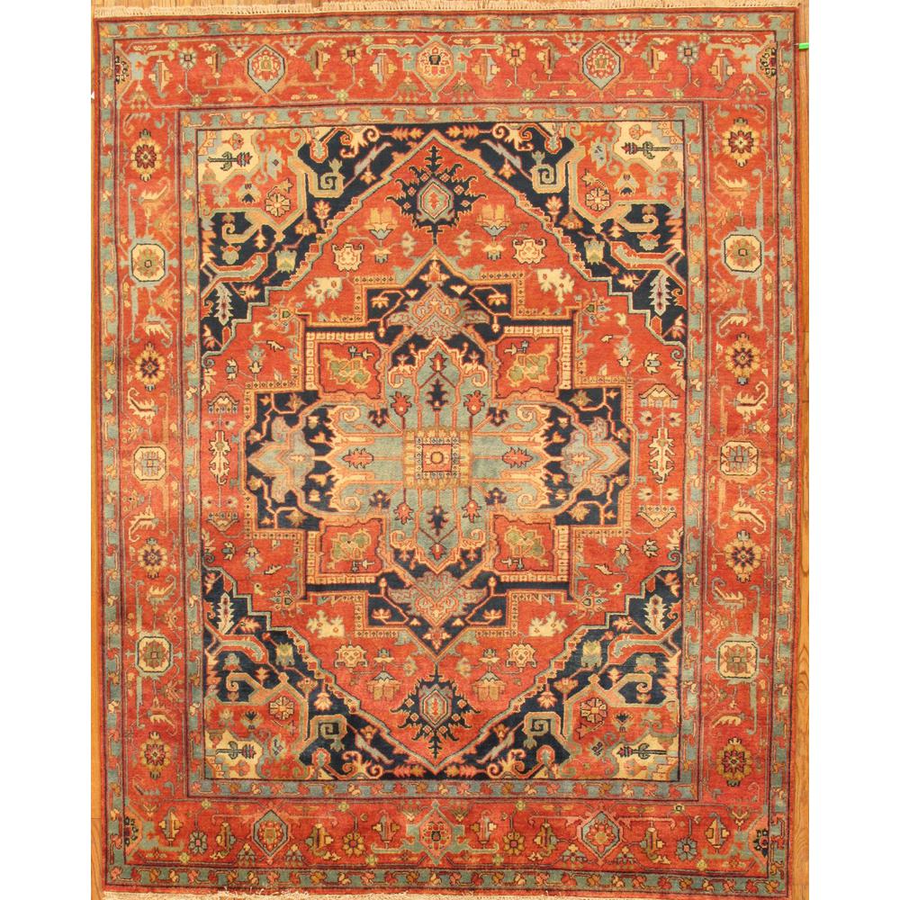Pasargad Home Serapi Collection Hand-Knotted Wool Area Rug- 9' 1" X 12' 1" - PB-20 9x12. Picture 1